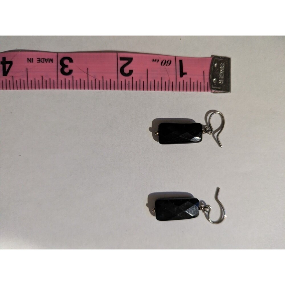 Chan Luu Onyx Sterling Silver Semiprecious Earrings Drop - Picture 4 of 4